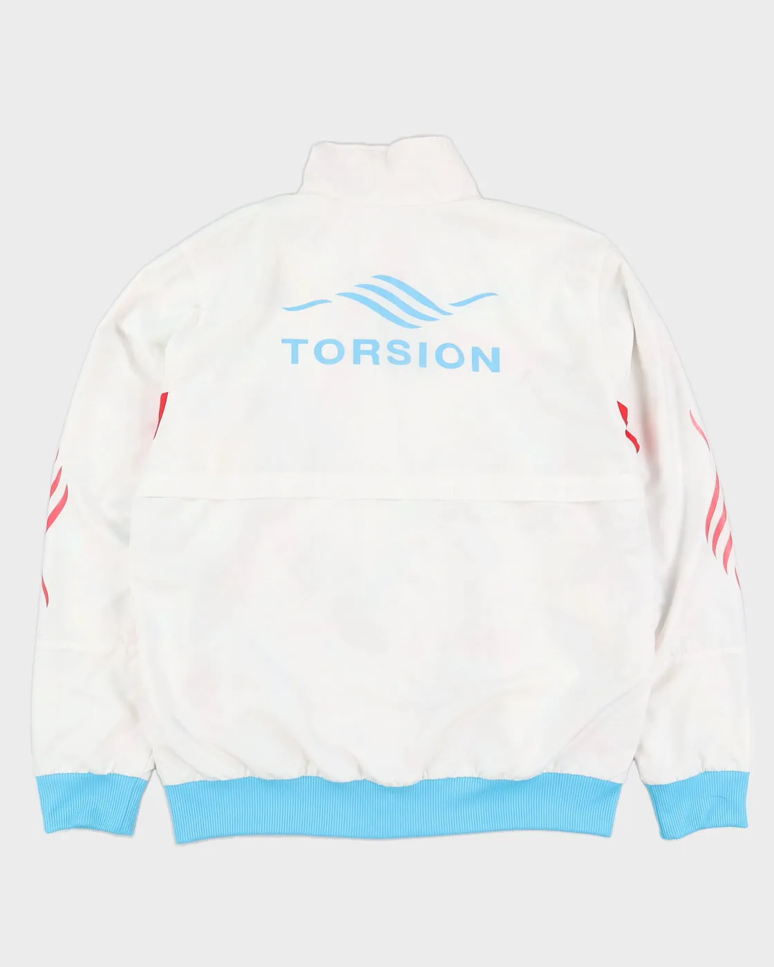 00s 2006 Adidas Torsion White Track Jacket - XL