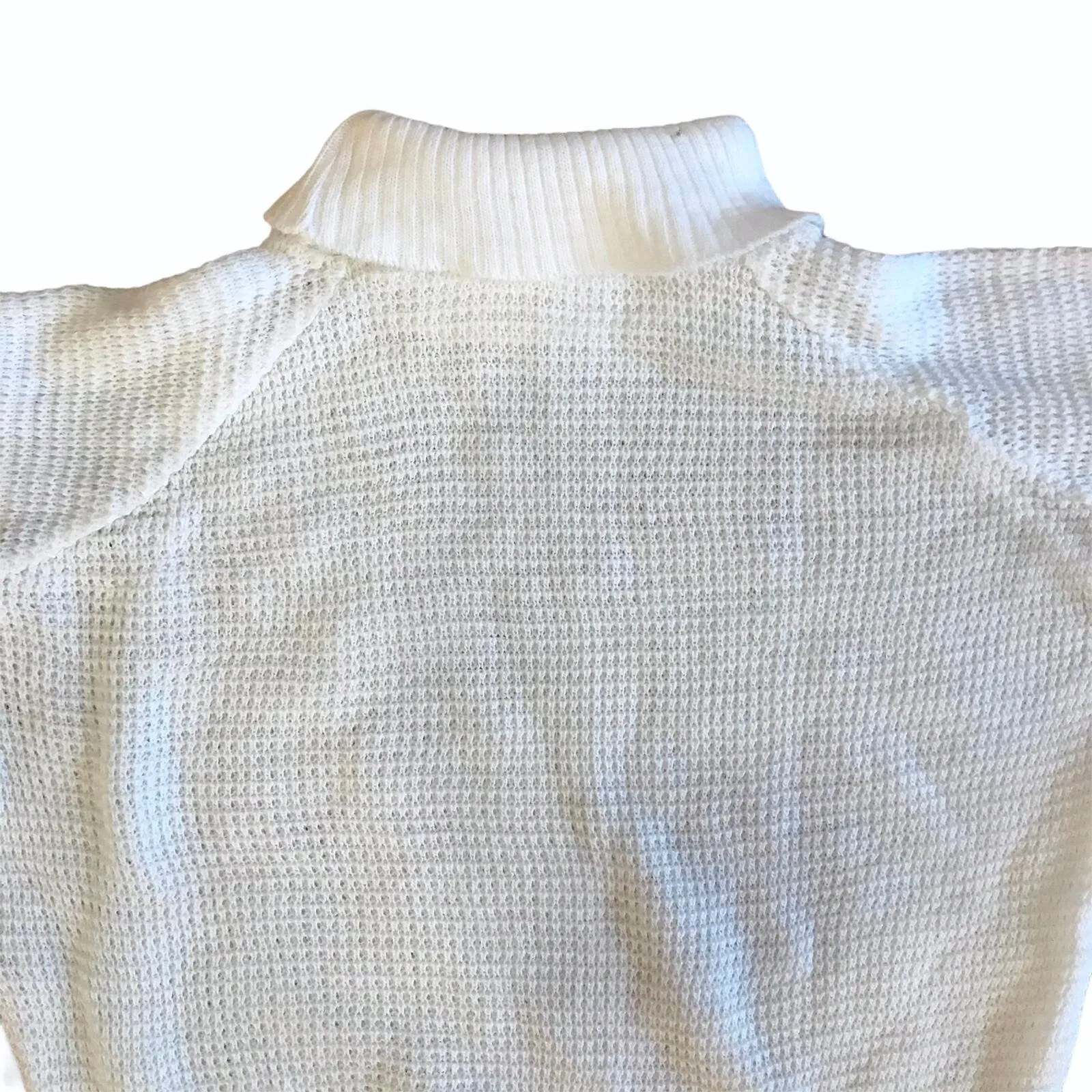 1960's  White Turtle-Neck Jumper 5-6 Years