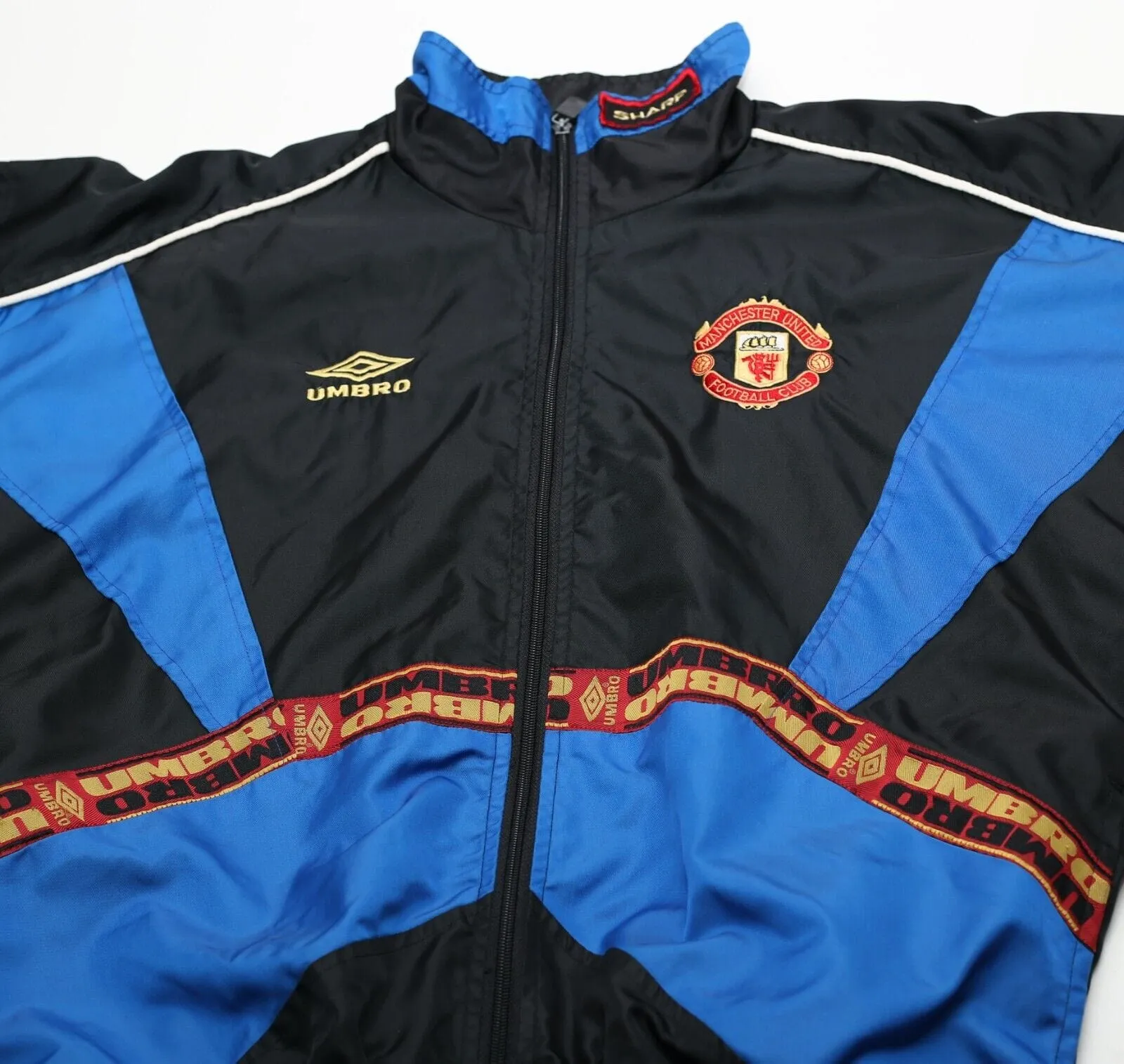 1996/97 MANCHESTER UNITED Vintage Umbro Track Top Rain Jacket (S/M)