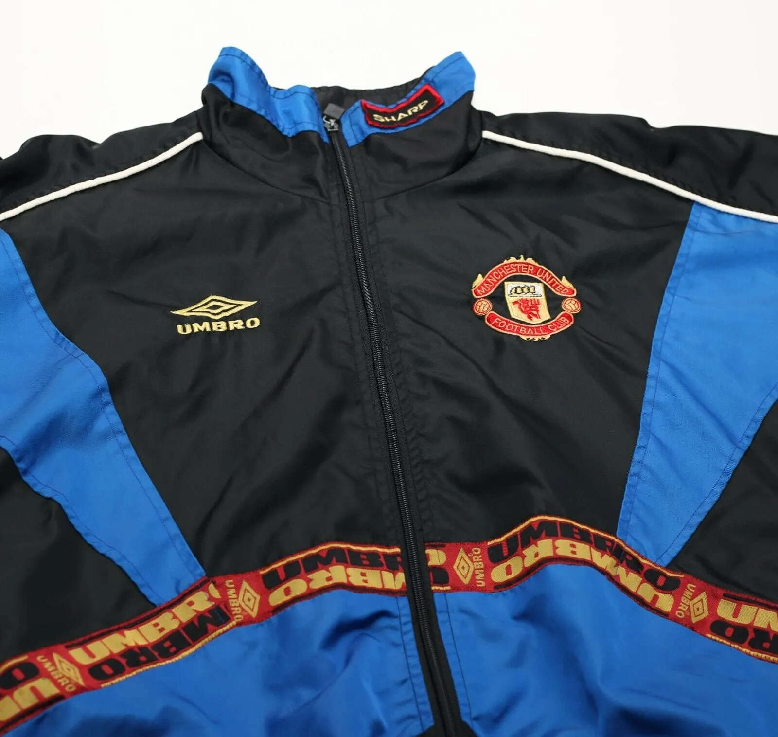 1996/97 MANCHESTER UNITED Vintage Umbro Track Top Rain Jacket (S/M)