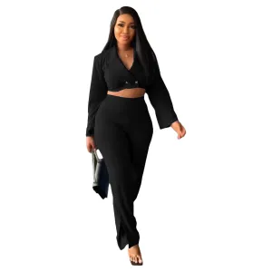 2 piece set women Autumn and Winter Leisure Suit Two Piece Suit