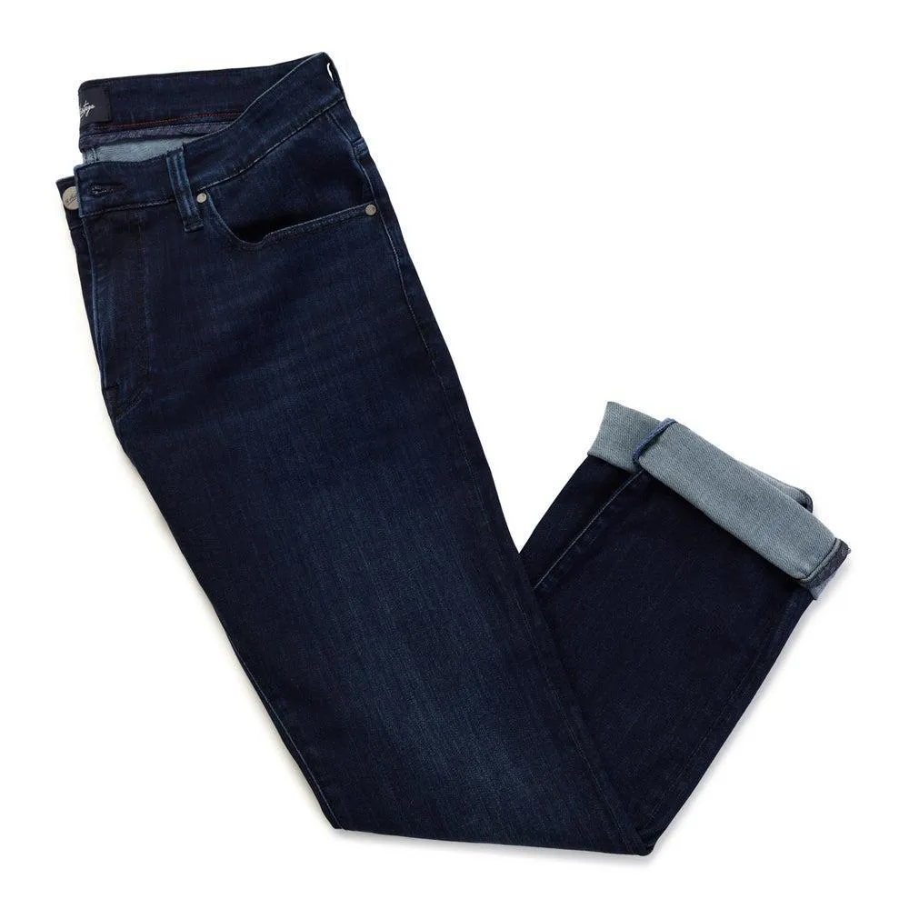 34 Heritage Charisma Straight Jeans In Dark Midnight Brushed Urban