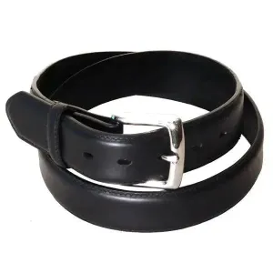 3D Smooth Leather Belt (Black - 1011)-Mens Belt