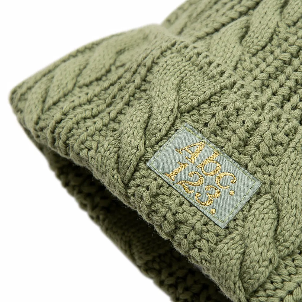 ABC 12(3) Cableknit Beanie | Aventurine  Green