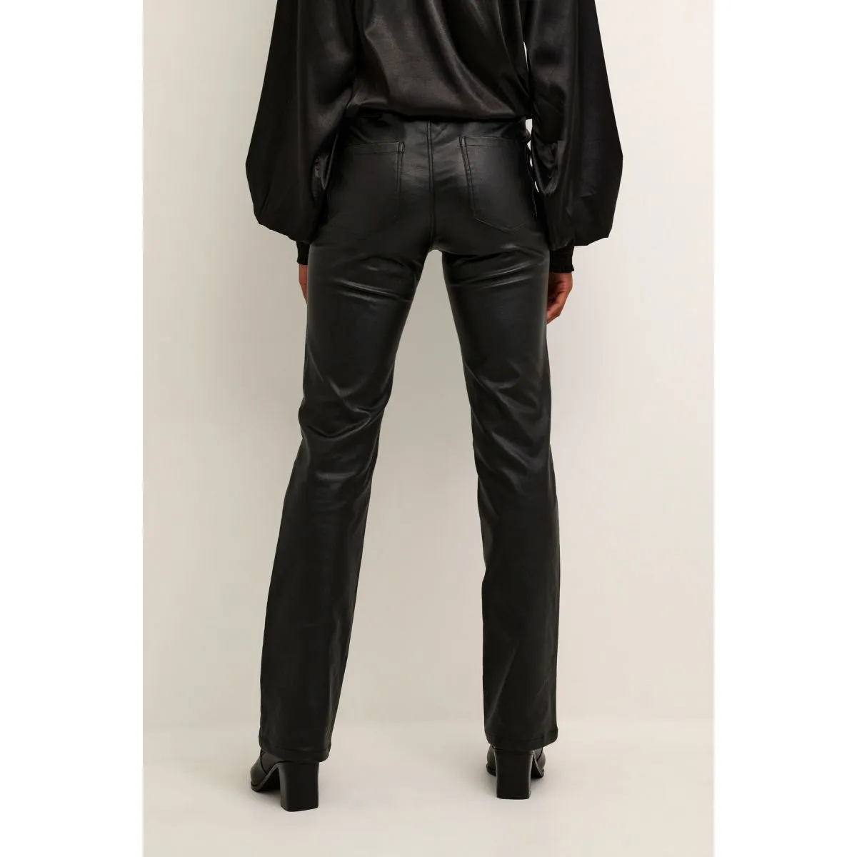 Ada Flared Pants Black Deep