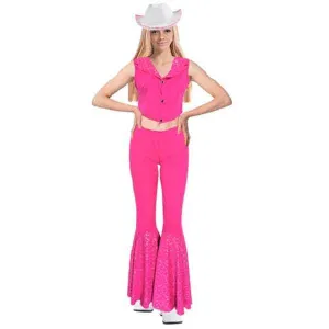 Adult Pink Doll Western Cowgirl Costume