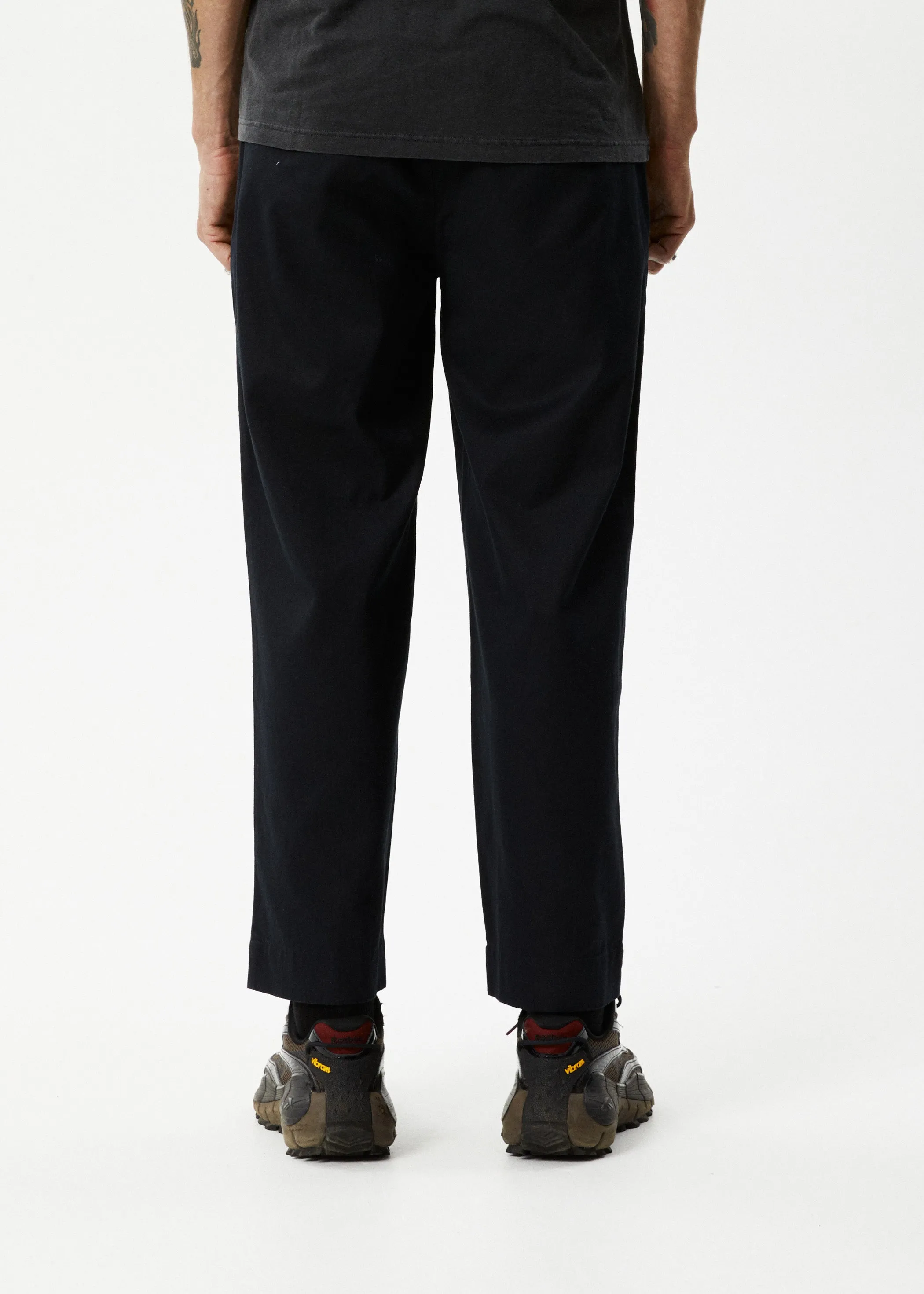 AFENDS Mens Mixed Business - Suit Pants - Black