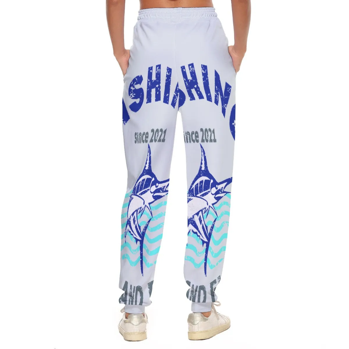 All-Over Print Women's Casual Pants 238 fish,  themed print