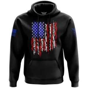 American Flag In Guns 2.0 Hoodie