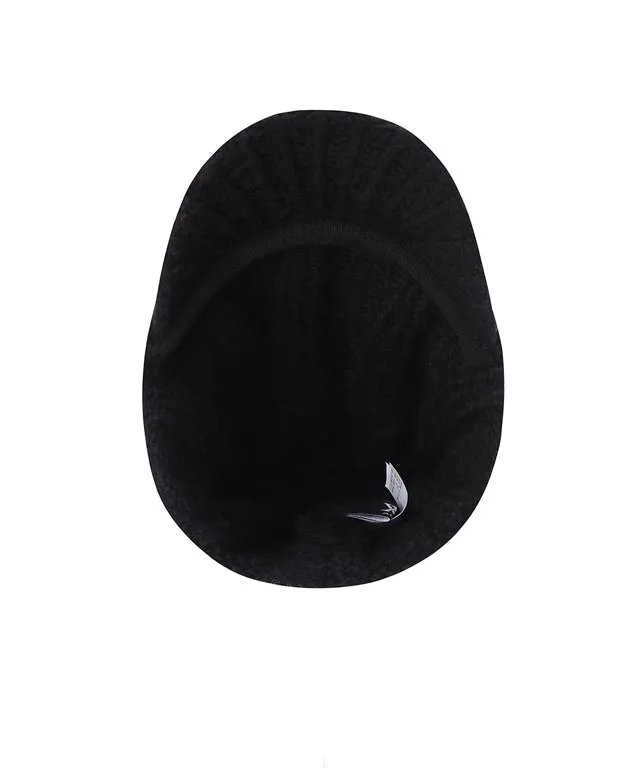 ANEW Women's Color Point Wool Knit Cap - Black