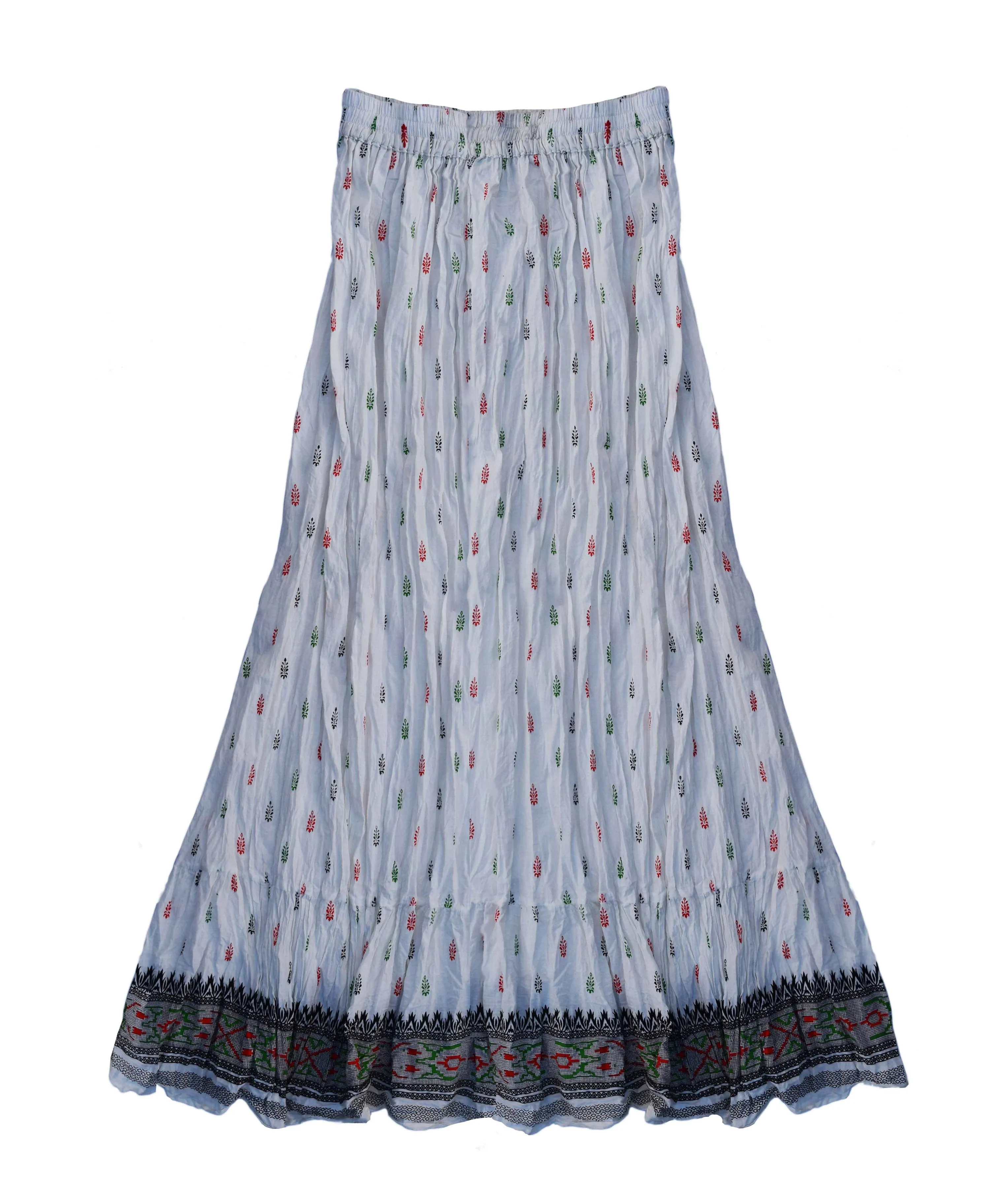 Anu Block Print Style Pure Cotton Skirt