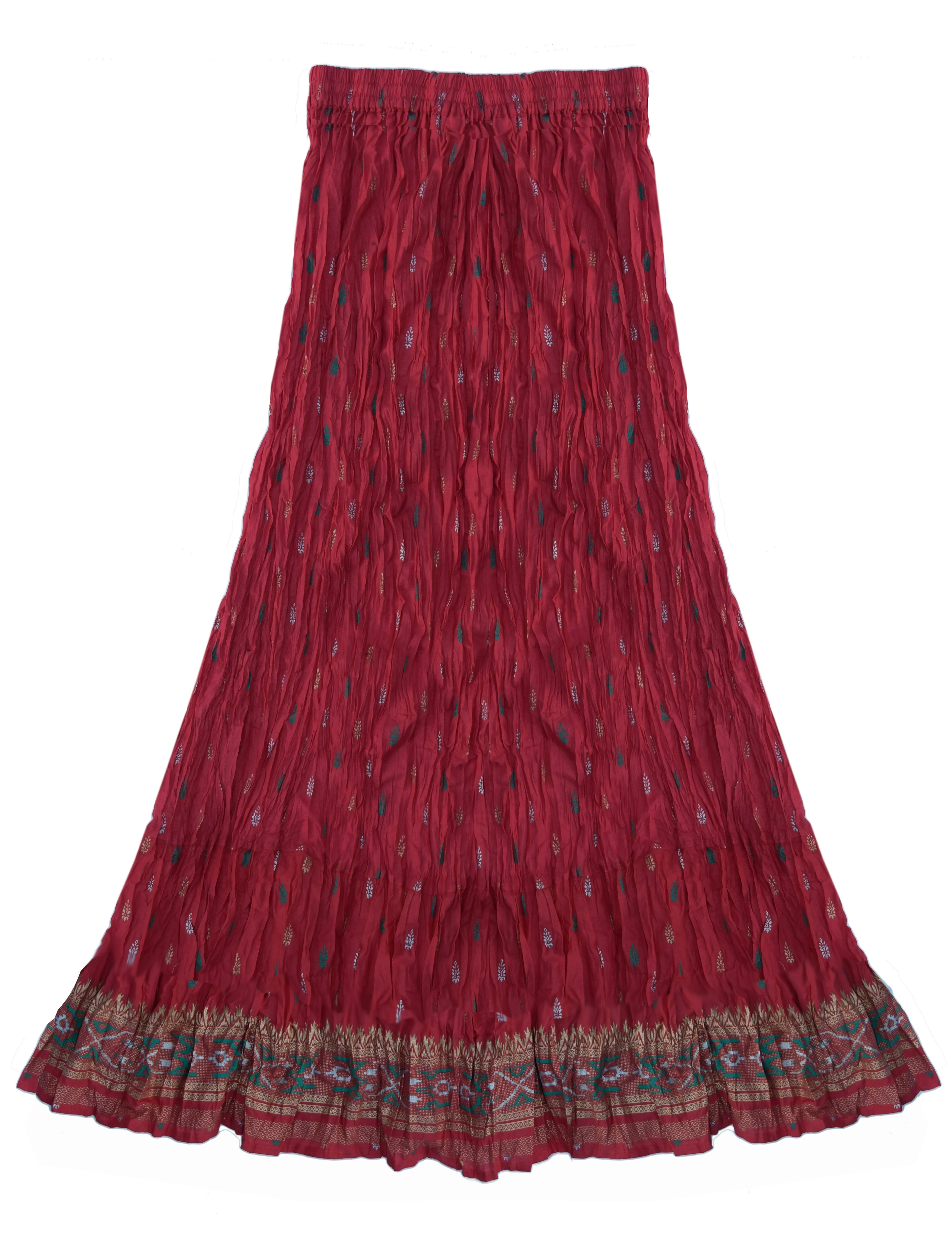 Anu Block Print Style Pure Cotton Skirt