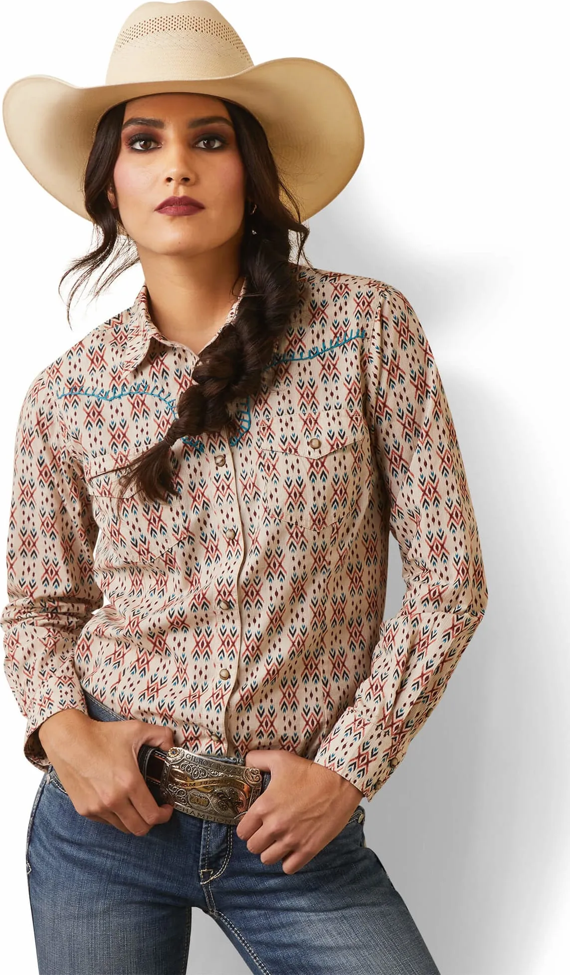 ARIAT Women's SNP Real Snap LS Shirt 10043685