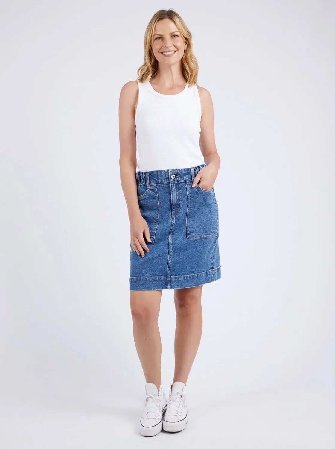 Atlas Denim Skirt