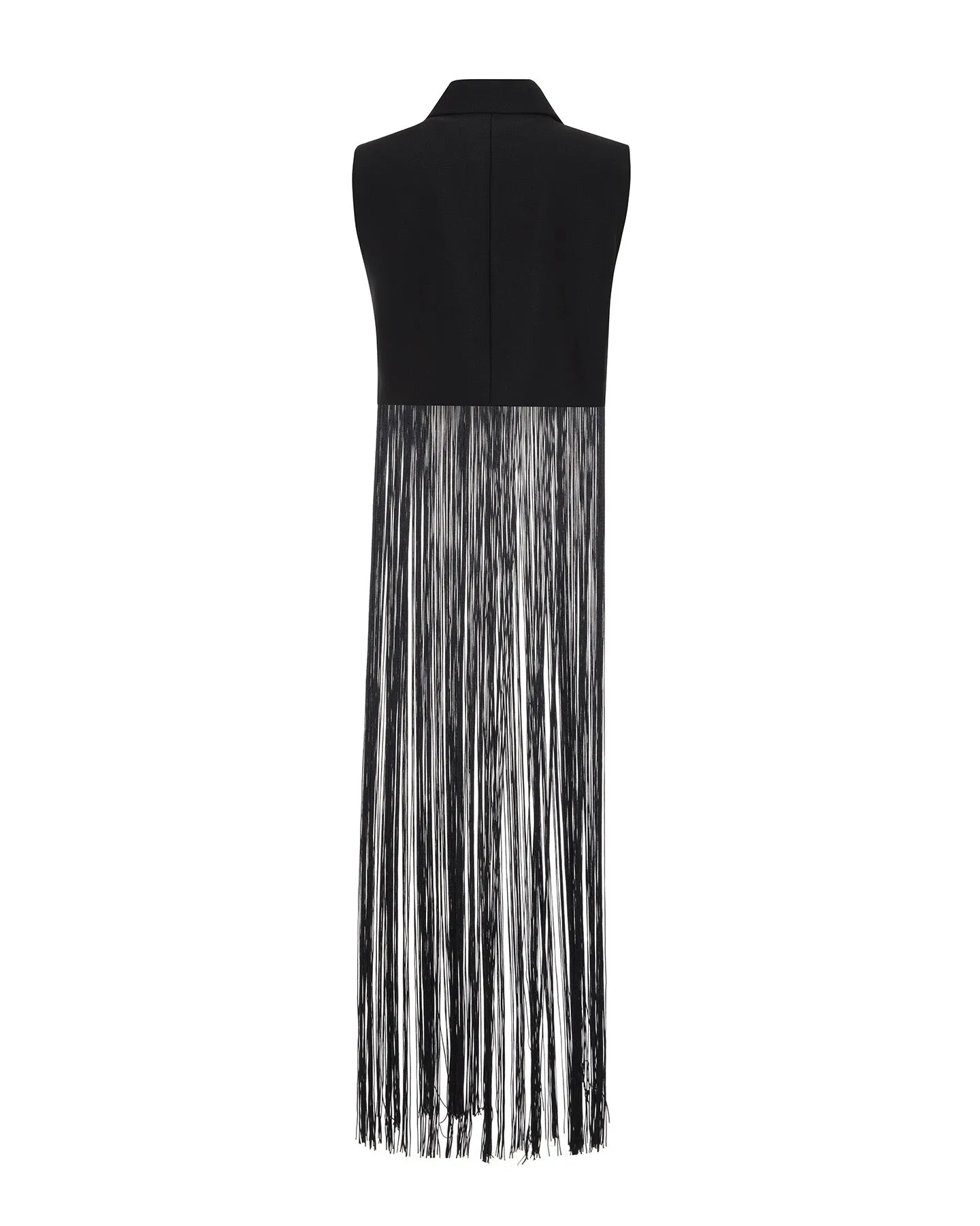 Atlas Fringed Sleeveless Blazer