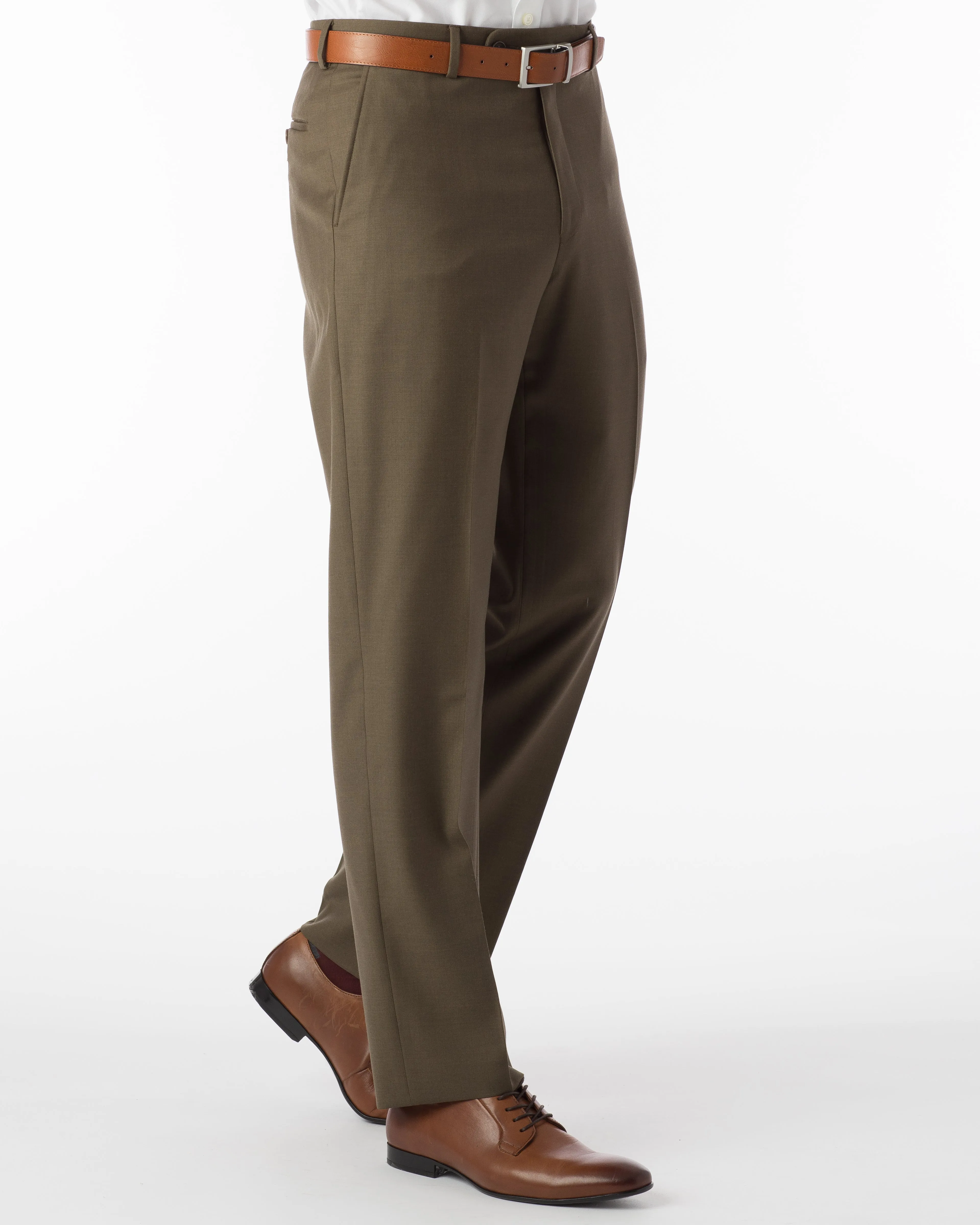 Ballin Pants - Dunhill Super 120’s 4 Harness Serge - Olive