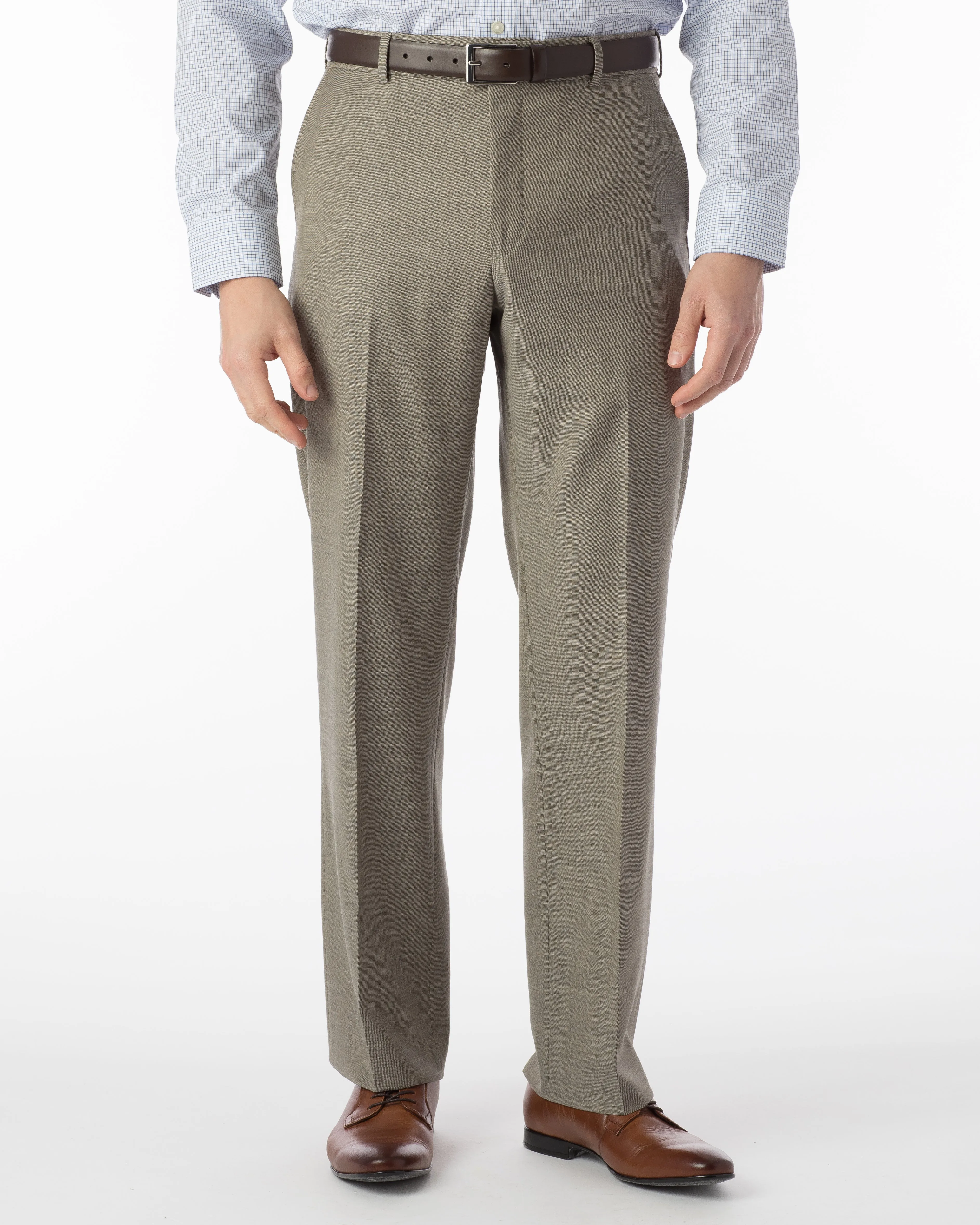 Ballin Pants - Dunhill Super 120's Sharkskin - British Tan