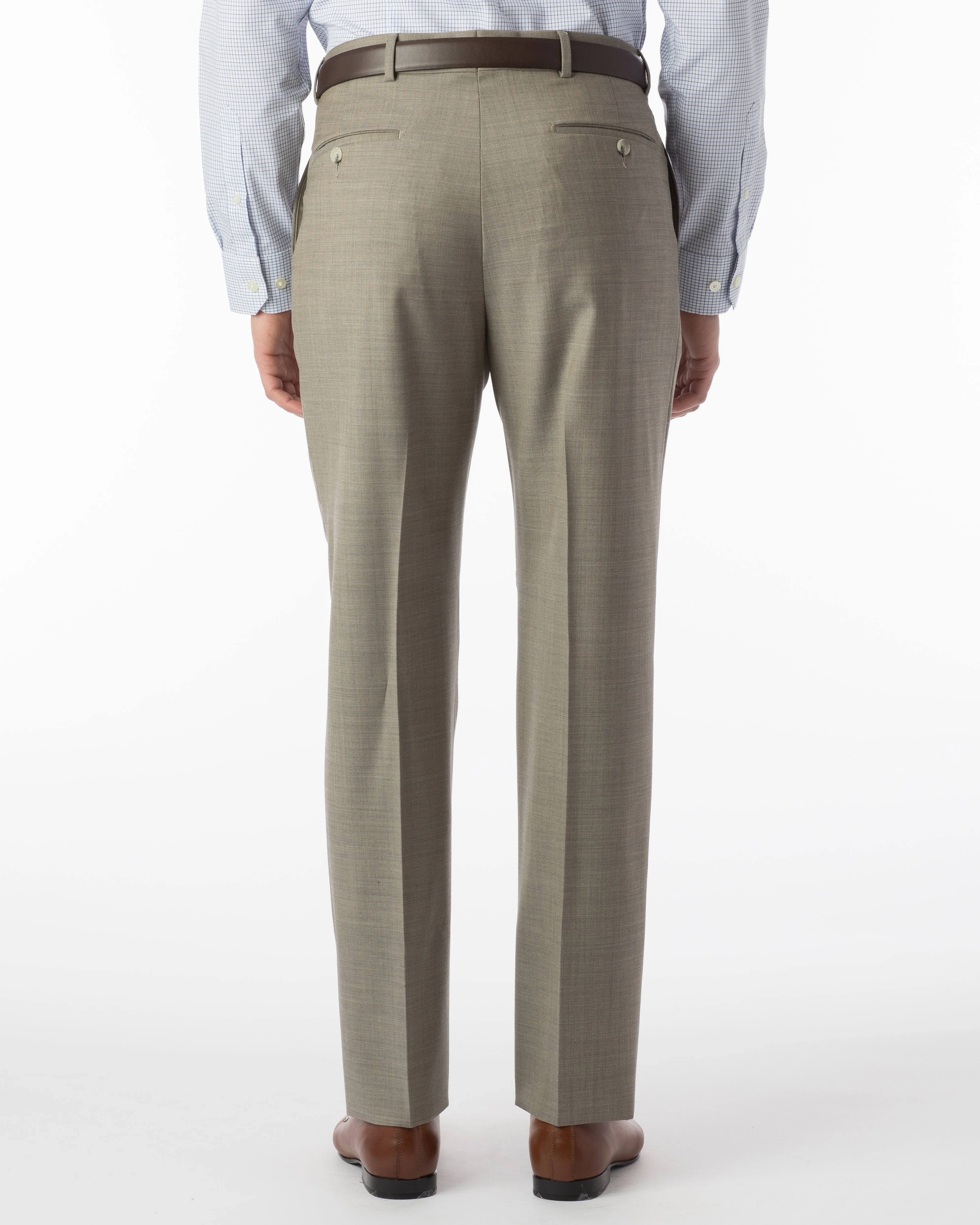 Ballin Pants - Dunhill Super 120's Sharkskin - British Tan