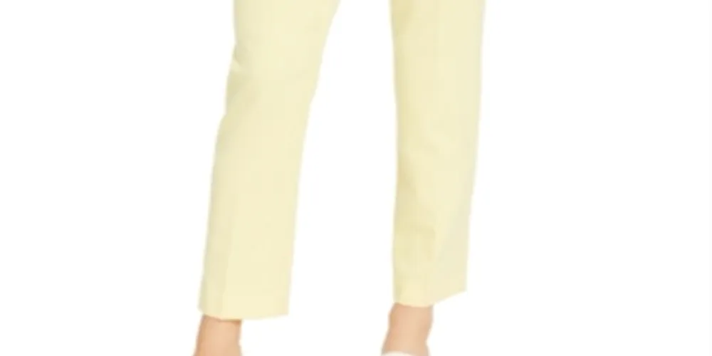 Bar Iii Women's Buttoned Slim Straight-Leg Dress Pants