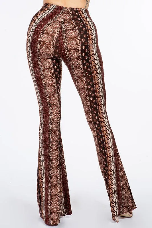 Bear Dance Baroque Skinny Brushed Pants - Brown