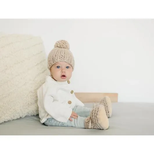 Beba Bean Chucky Knit Hat - Oatmeal