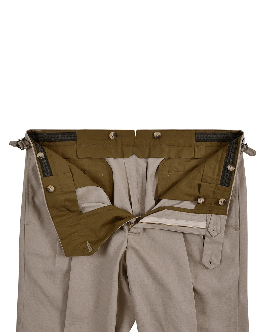 Beige Ripstop Dress Pant