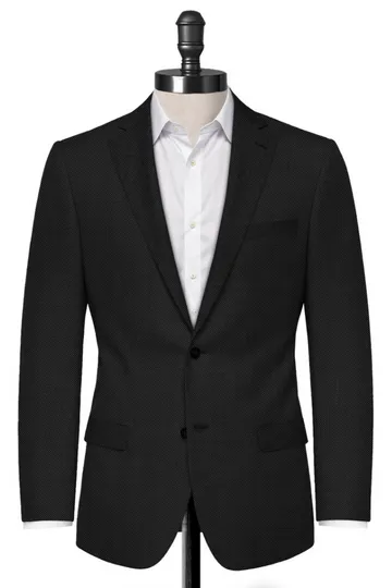 Black Birdseye Blazer