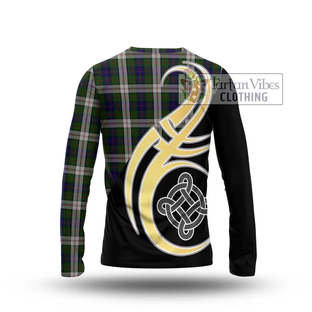 Blair Dress Tartan Long Sleeve T-Shirt with Family Crest and Celtic Symbol Style