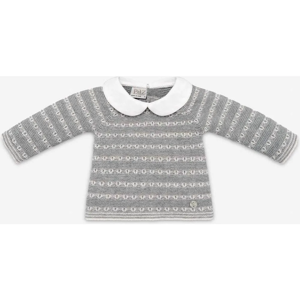 Boys Pale Grey 'Saturno' Knitted Set