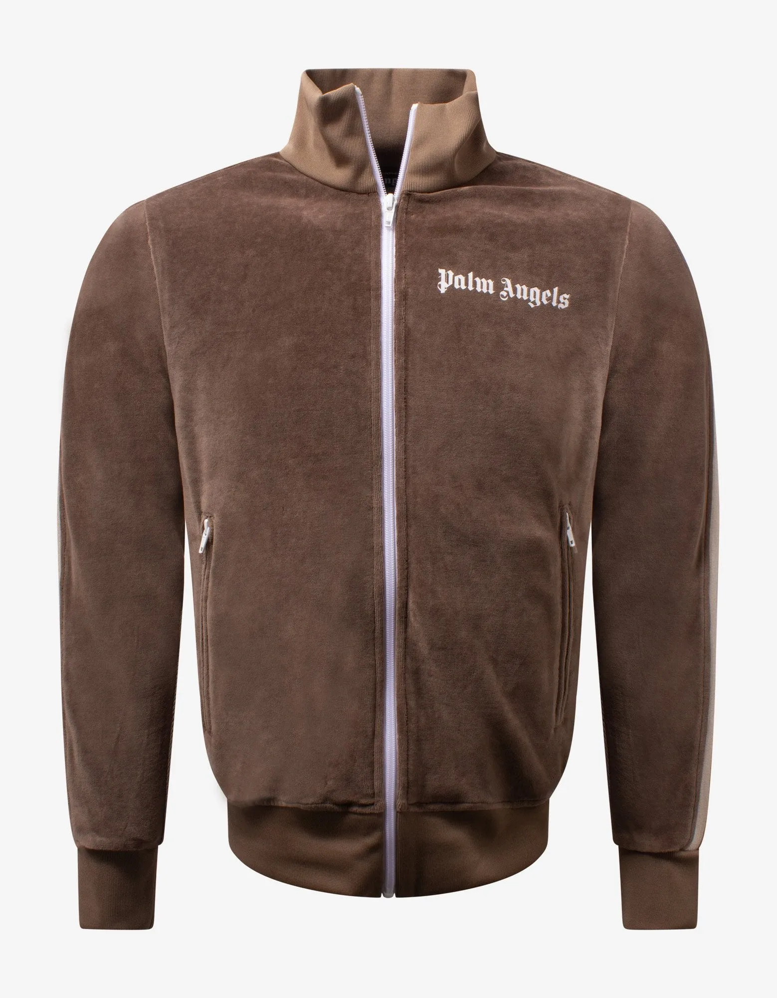 Brown Chenille Track Jacket