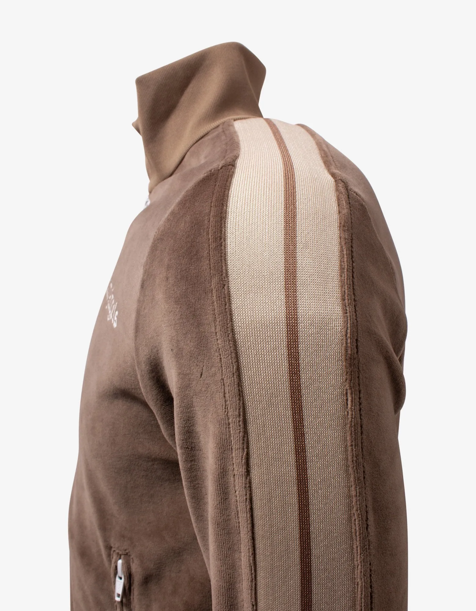 Brown Chenille Track Jacket