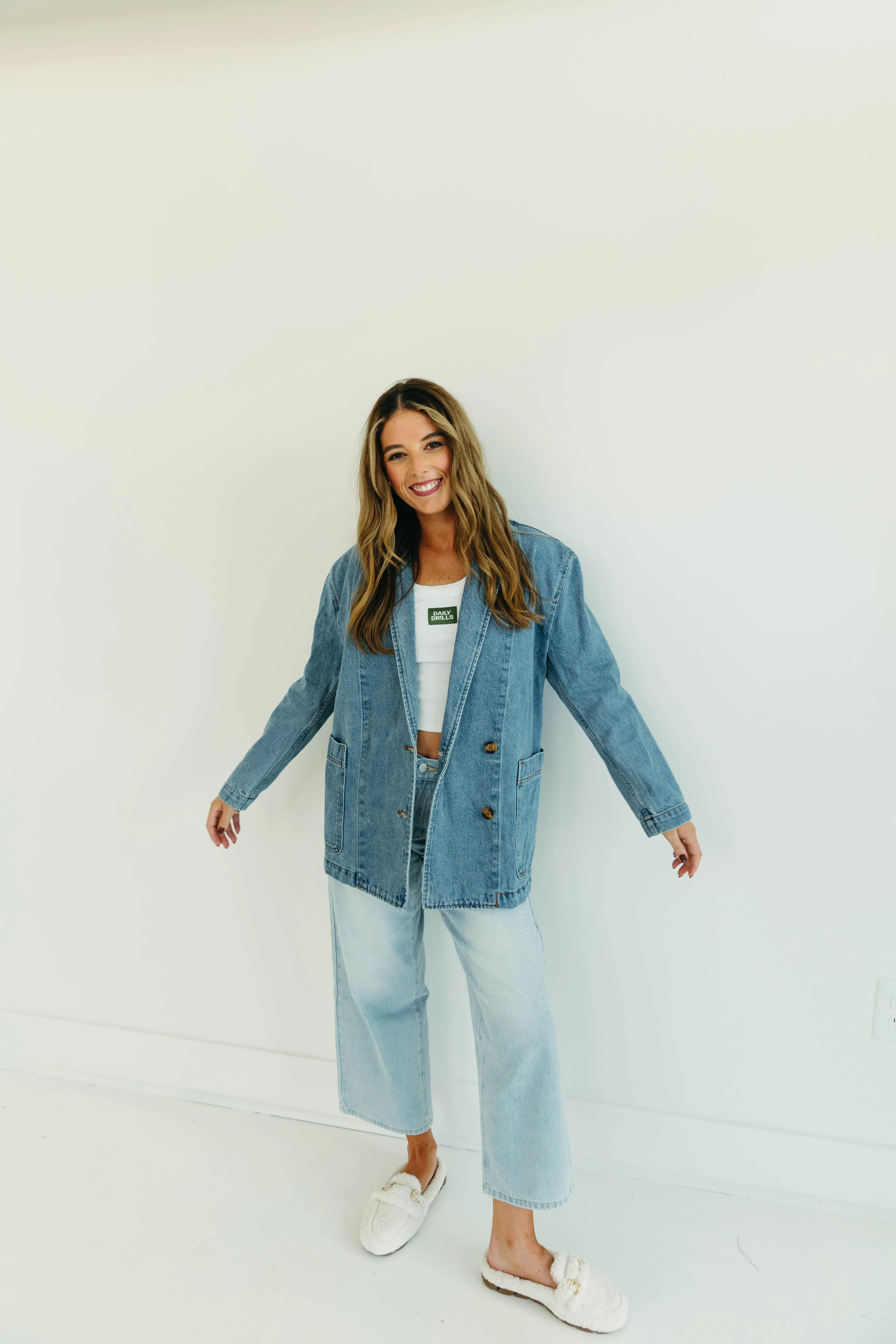 Bryn Denim Blazer - Denim