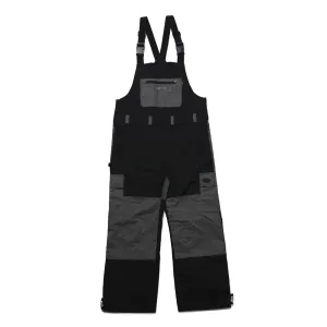 BSRBT CARGO BIB PANTS BLACK DENIM