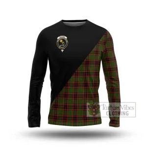 Buchan Tartan Long Sleeve T-Shirt with Family Crest and Military Logo Style