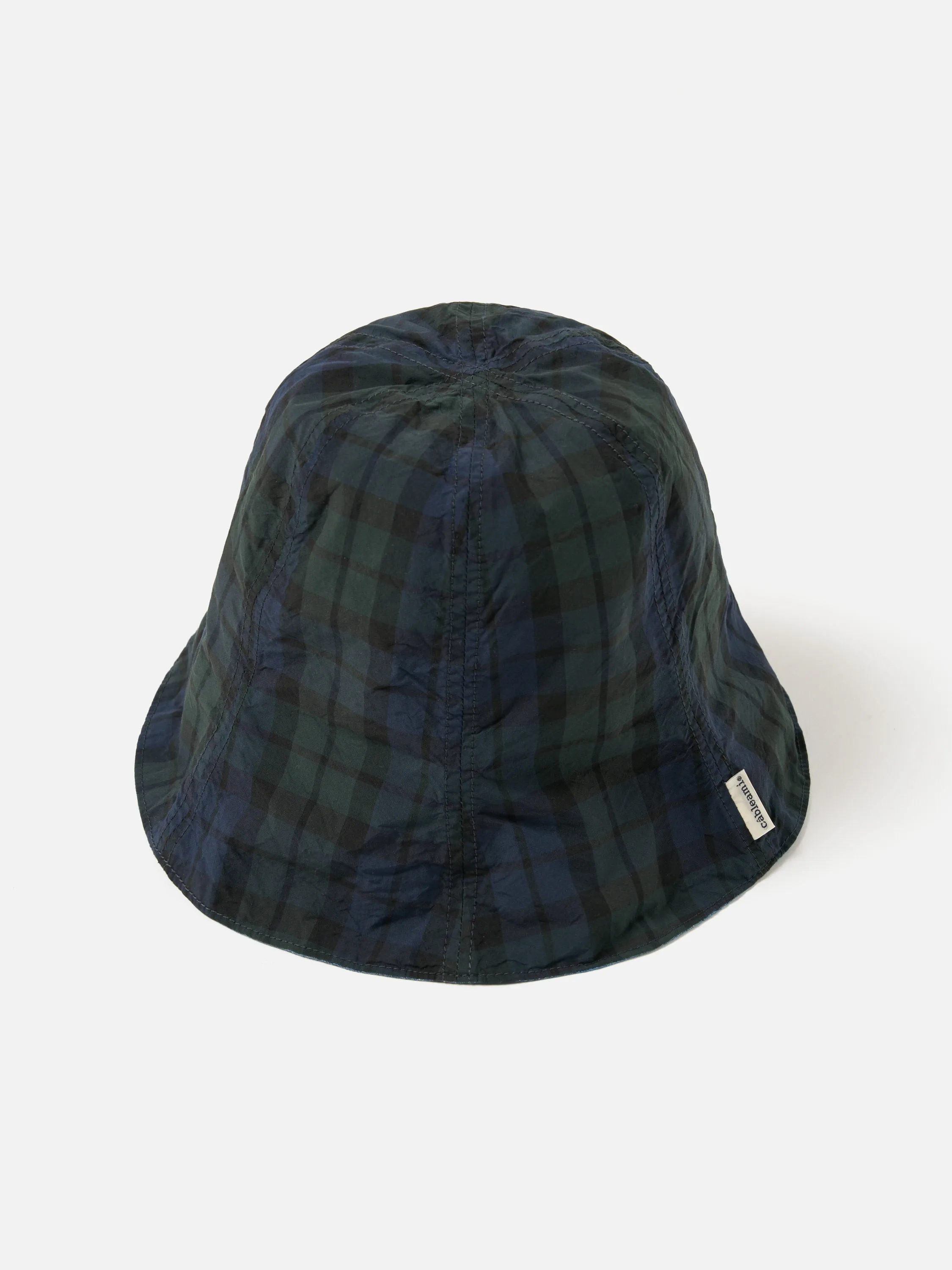 cableami® Reversible Tulip Hat in Indigo/Blackwatch 5oz Chambray/Cordura