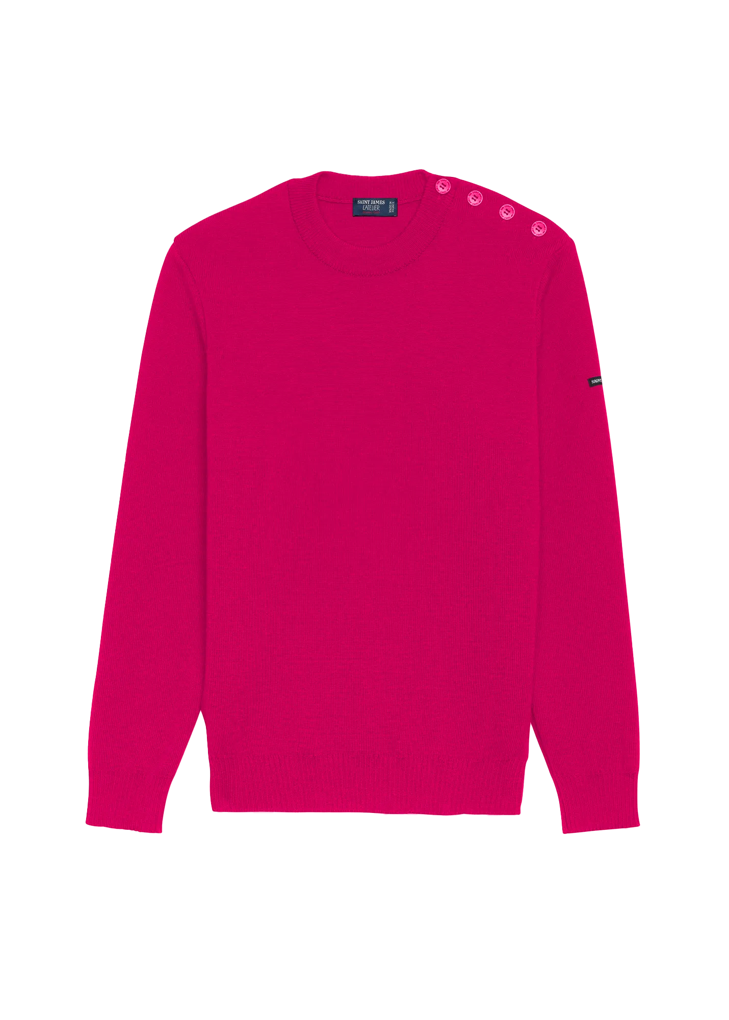 Cancale sailor jumper - regular fit, in pure new wool (MAGENTA POP/MAGENTA)