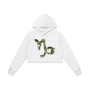 Capricorn Cotton Cropped Hoodie