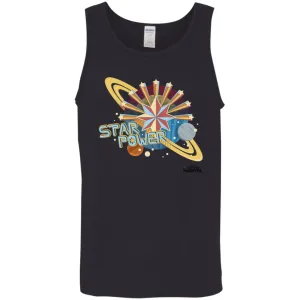 Captain Marvel Star Power Retro Style Men Cotton Tank