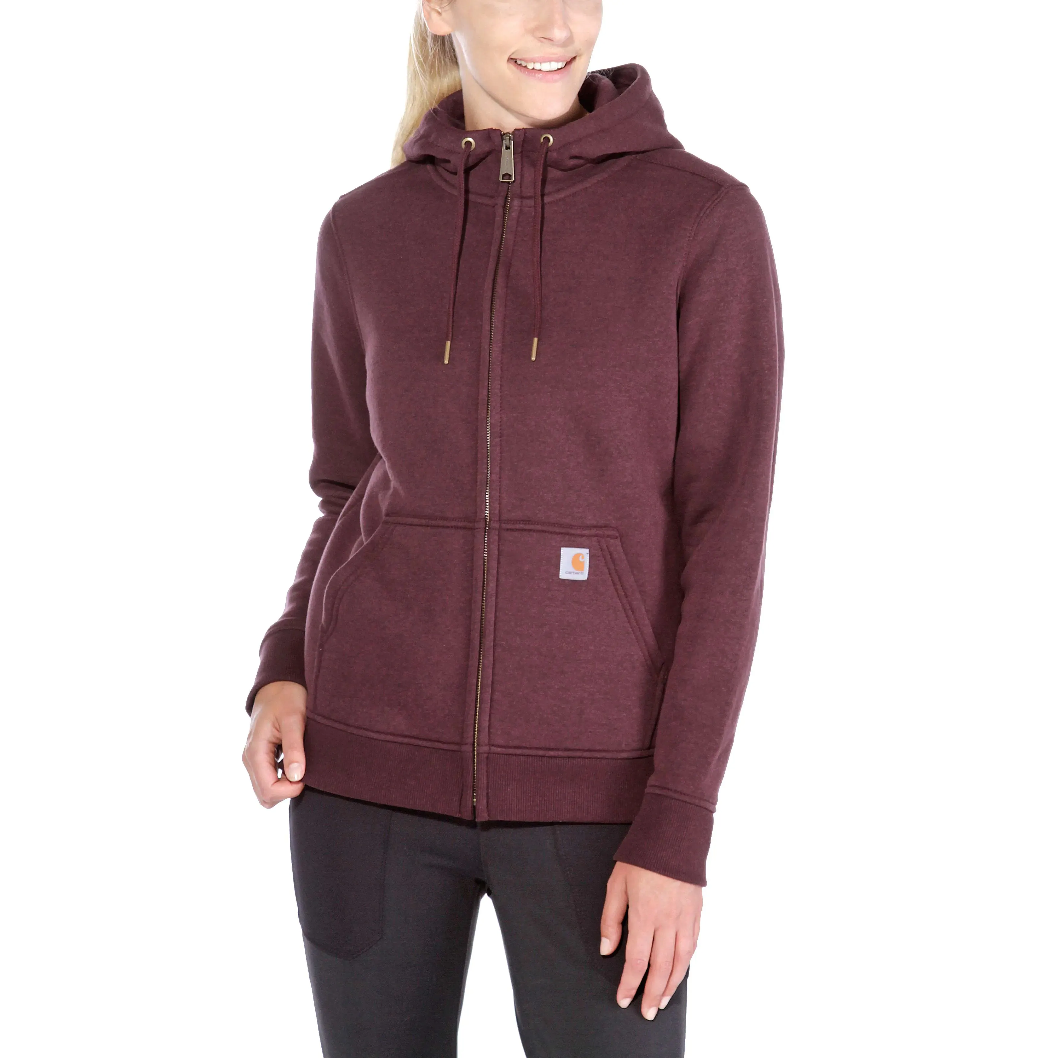 Carhartt Women&#x27;s Clarksburg Full Zip Hoodie Fudge Heather | Buy Carhartt Women&#x27;s Clarksburg Full Zip Hoodie Fudge Heather here | Outnorth