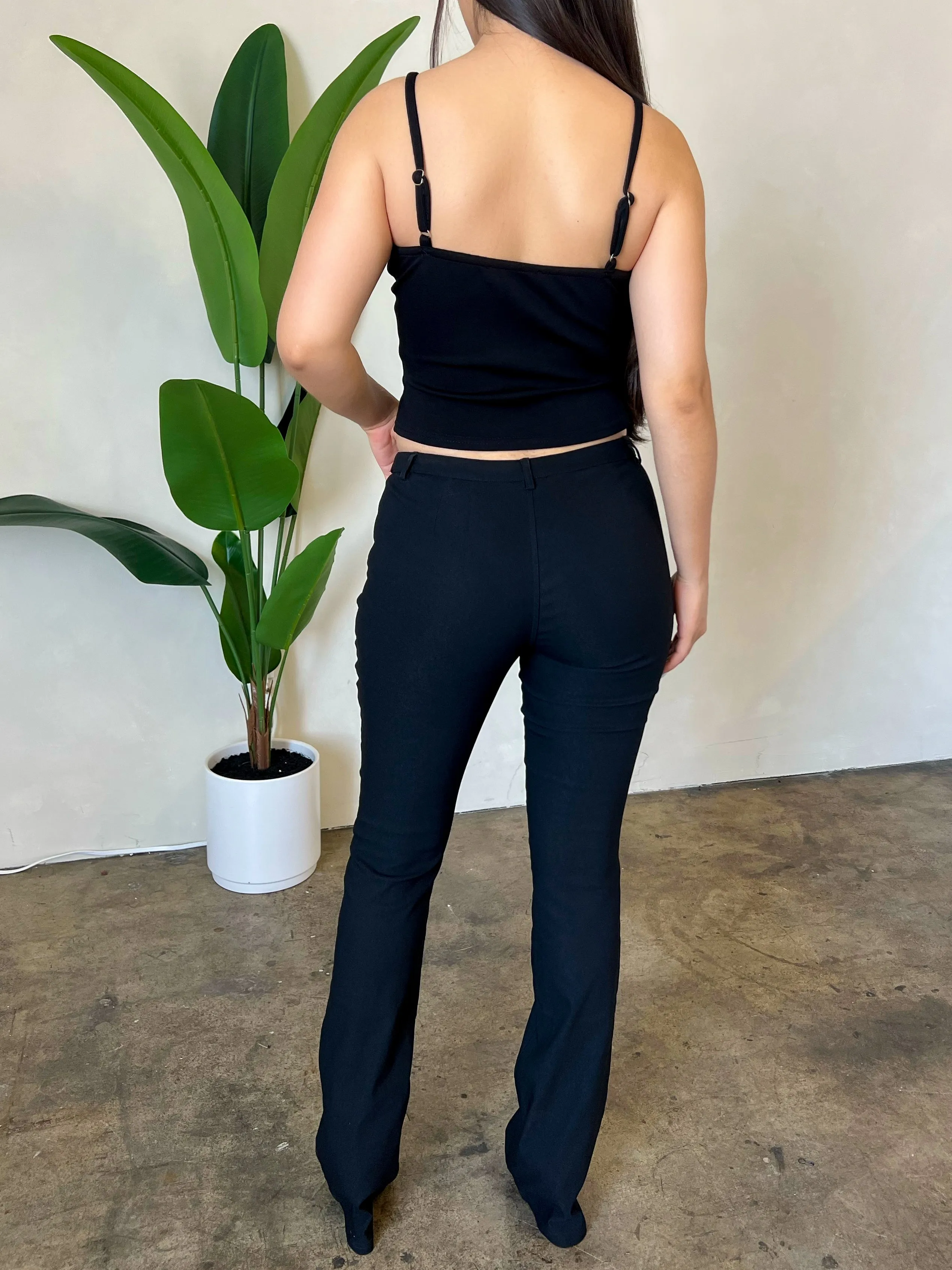 Caroline Flare Pants (Black)