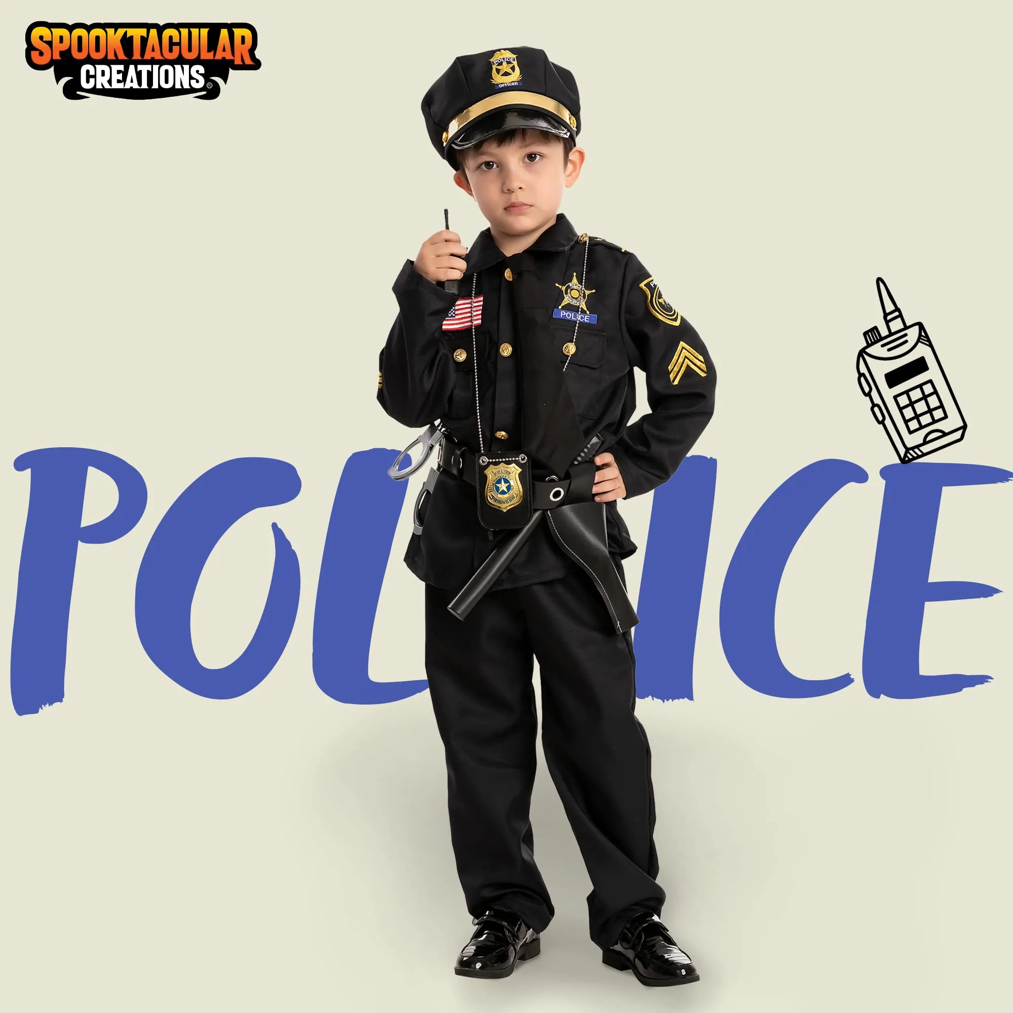 Child Boy Police Costume