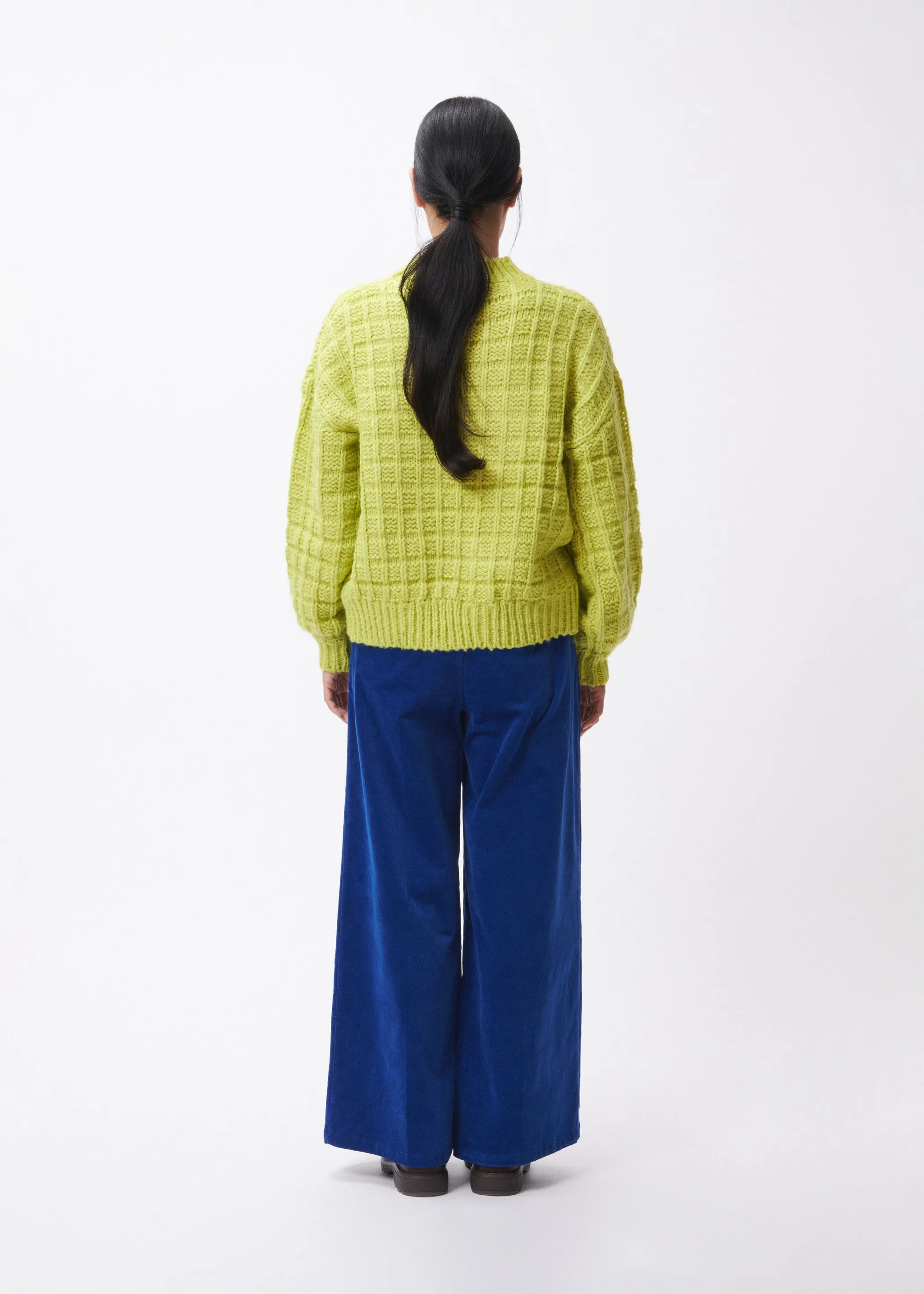 CHJARA CHUNKY KNIT JUMPER (CITRUS GREEN)