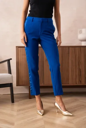 Cigarette Smoking Pants Royal Blue