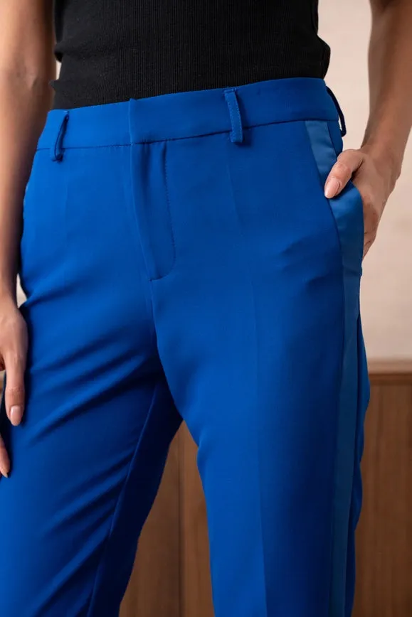 Cigarette Smoking Pants Royal Blue