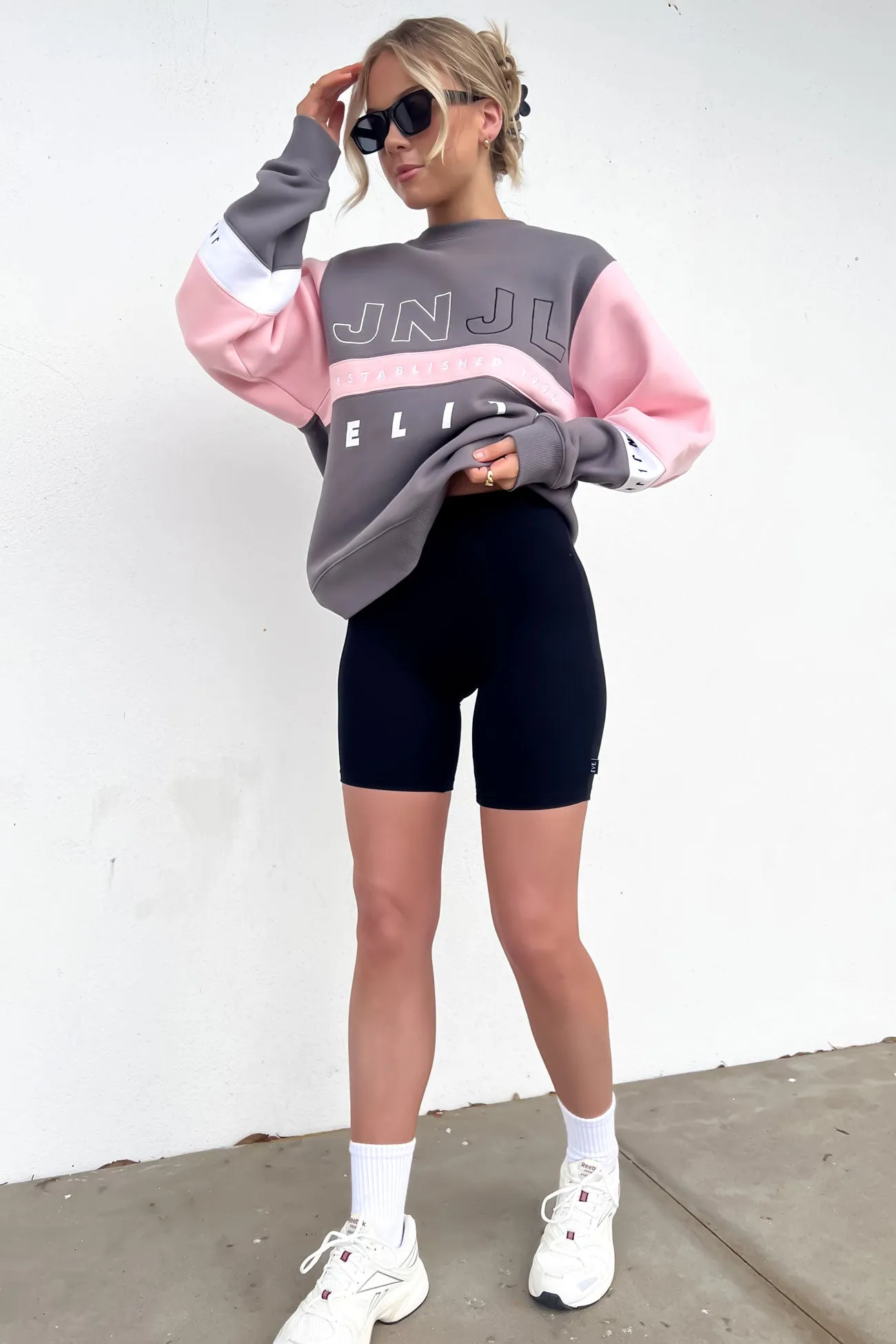 Colton Panelled Sport Crew Pink