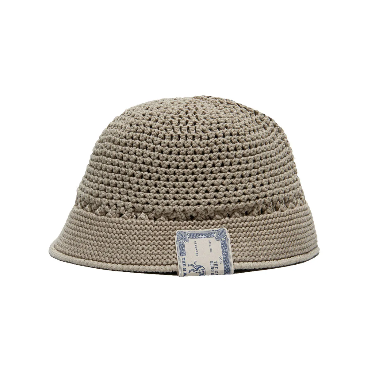 COTTON KNIT HAT - Beige