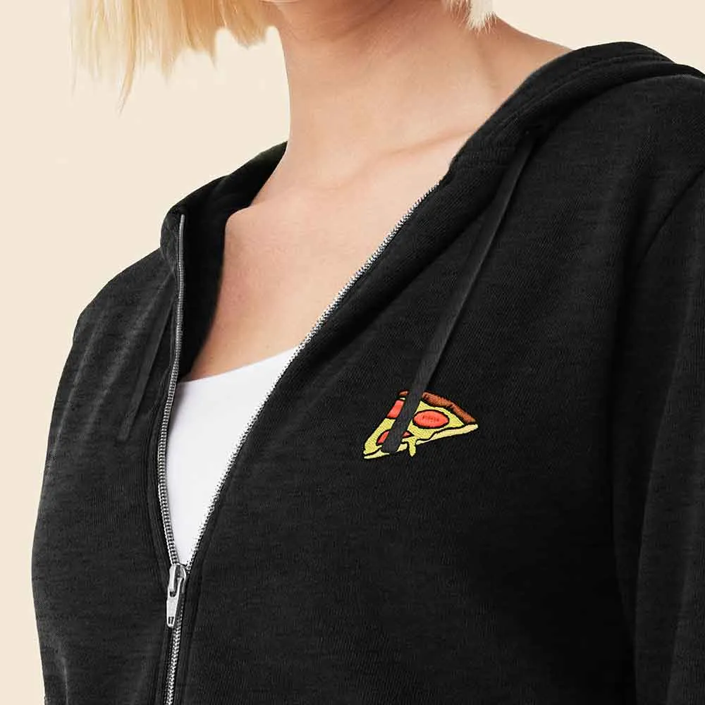 Dalix Pizza Washed Zip Hoodie