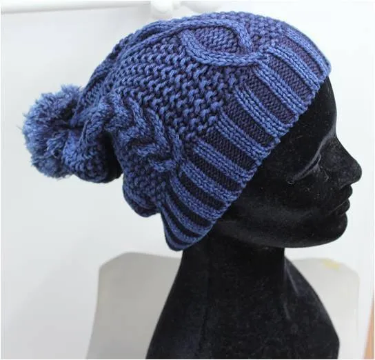 Denim Cable Hat