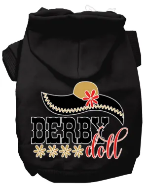 Derby Doll Screen Print Dog Hoodie Black Xs