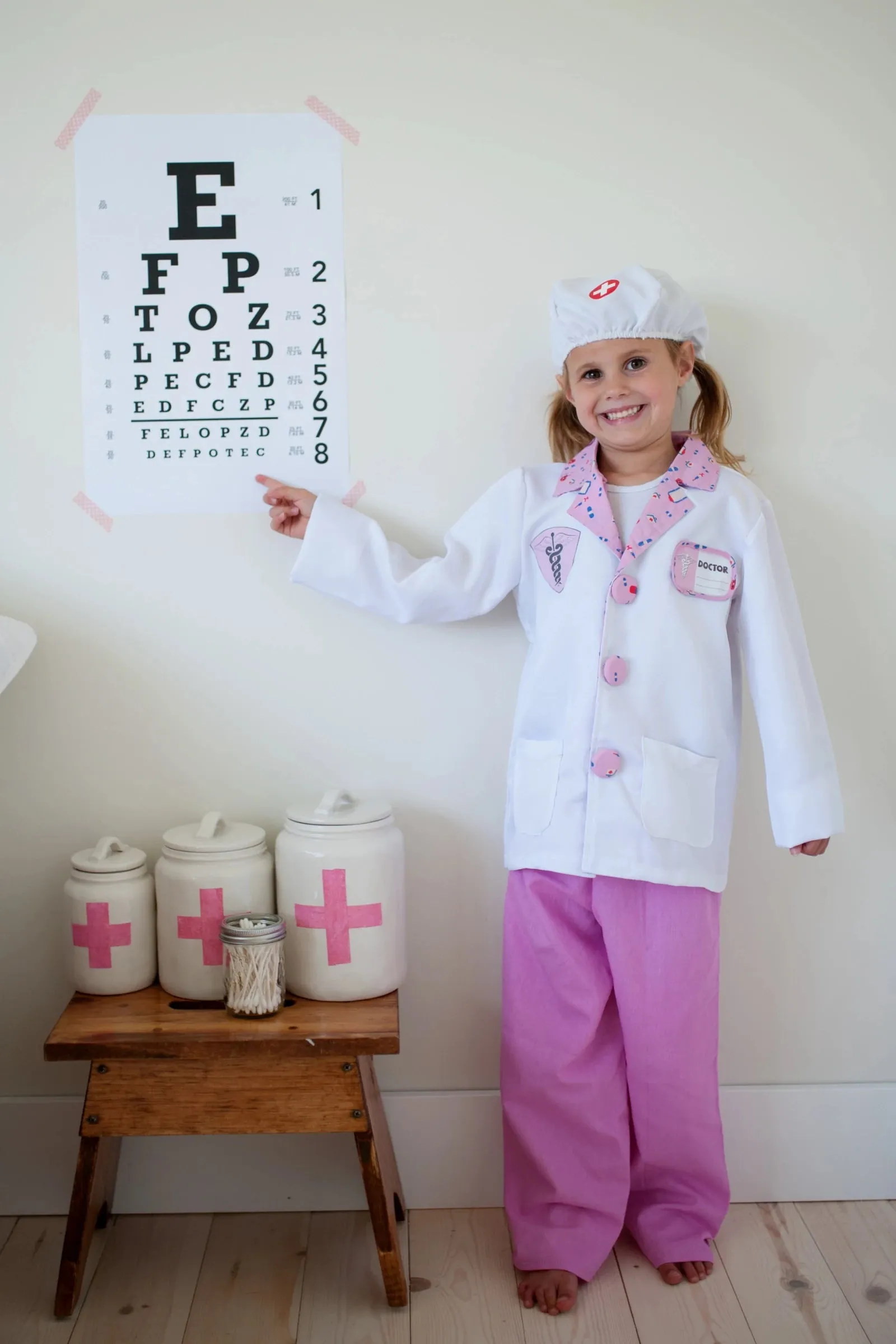 Doctor Costume Pink